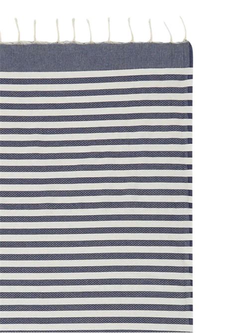 Telo mare bambino MC2 Saint Barth bianco e blu MC2 SAINT BARTH Kids | FOUTAS N02757L